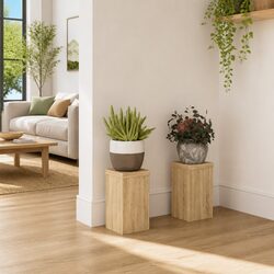 Reliable Sonoma Oak Plant Stands (2 pcs) for Your Home
