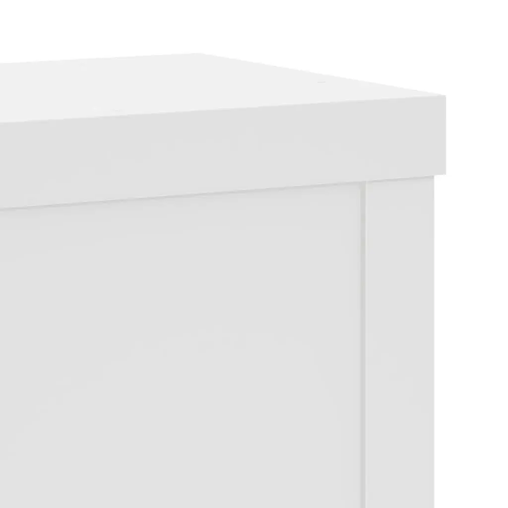 Plant Stands 2 pcs White 15x15x20 cm Engineered Wood Flower Pot Display