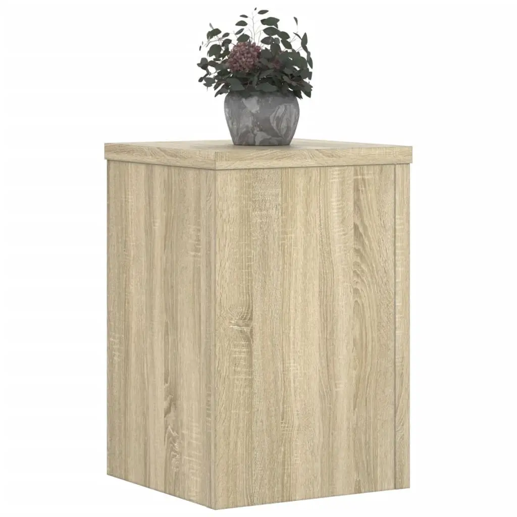 Plant Stands 2 pcs Flower Pot Display 20x20x30 cm Sonoma Oak Engineered Wood