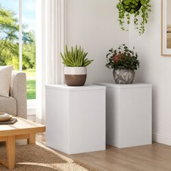 Reliable and Stylish Plant Stands - 2 pcs in White