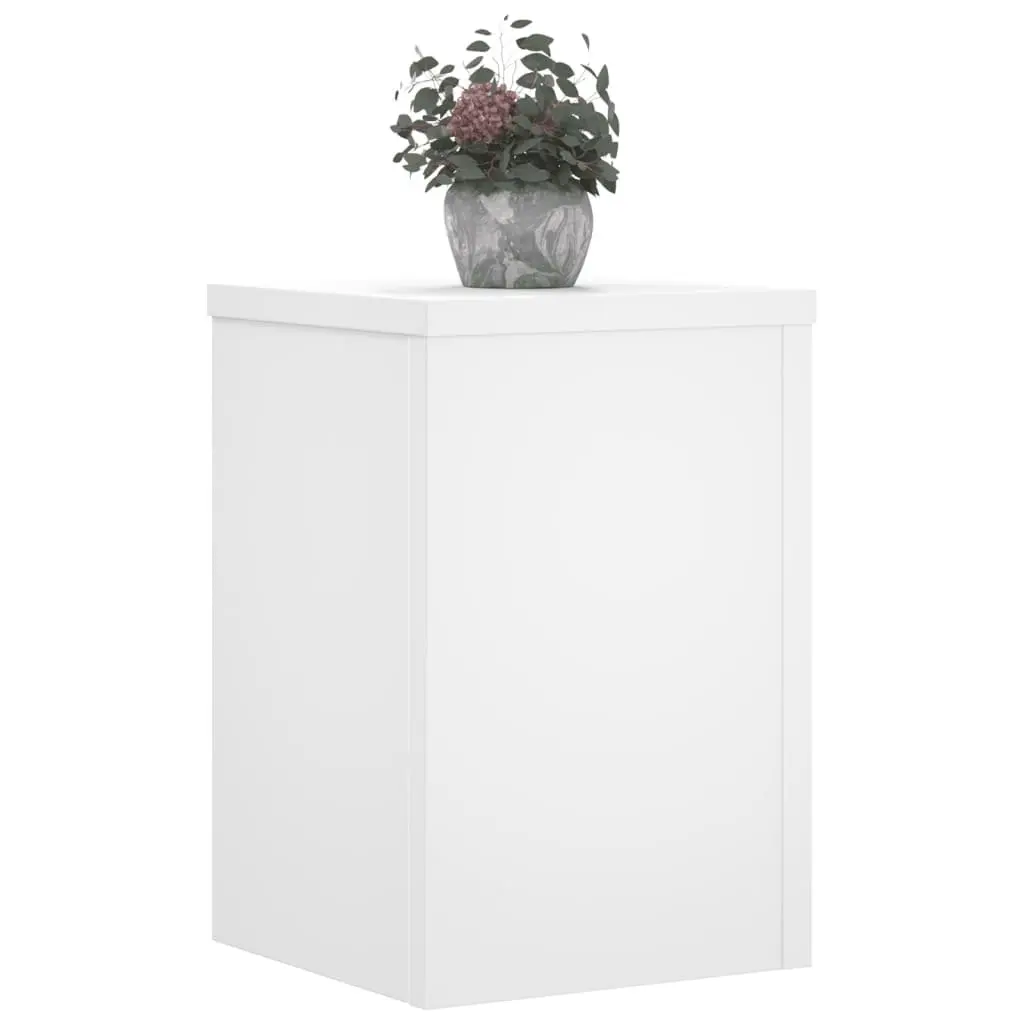 Plant Stands 2 pcs Display 25x25x35 cm White Engineered Wood
