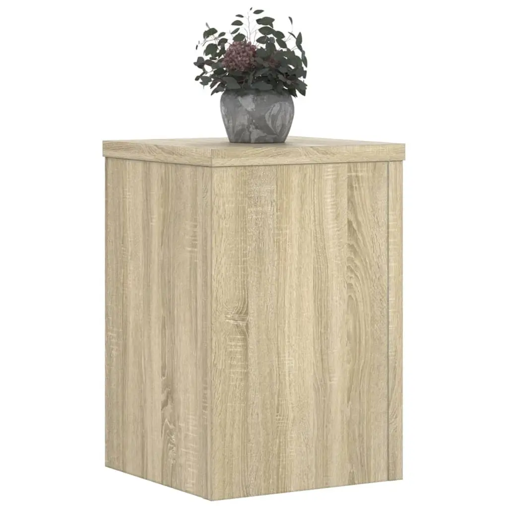 Plant Stands 2 pcs Display 25x25x35 cm Engineered Wood Brown Sonoma Oak