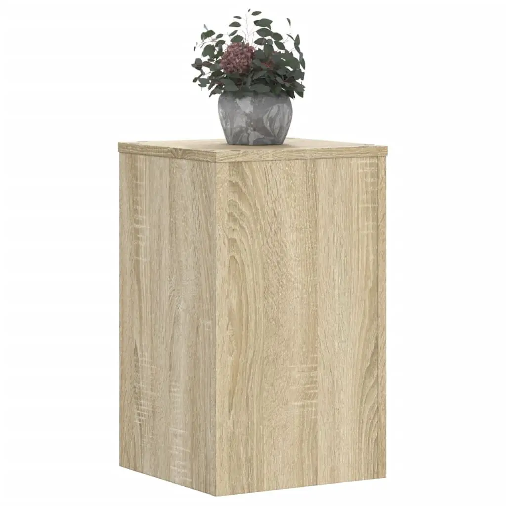Plant Stands 2 pcs Flower Pot Display 30x30x50 cm Brown Sonoma Oak Engineered Wood