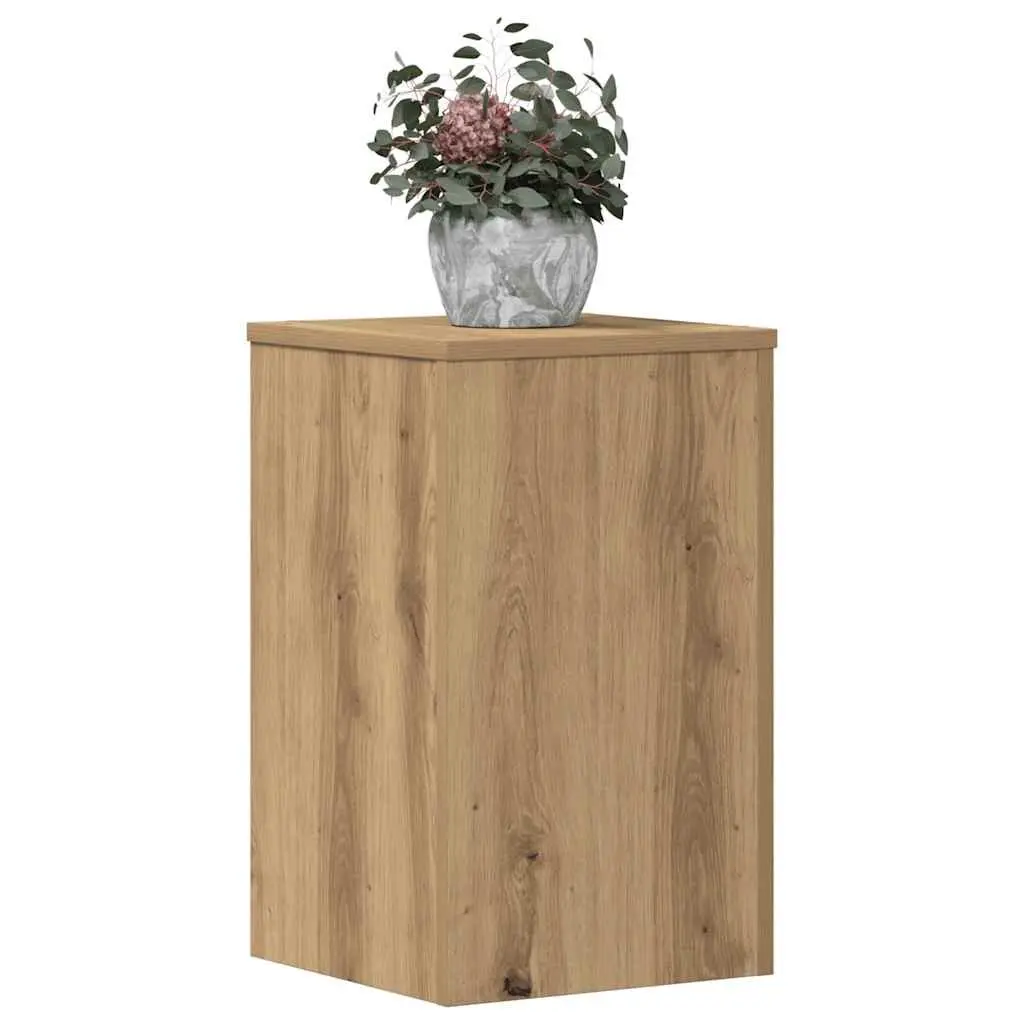 Plant Stands 2 pcs Flower Display Holder Brown 30x30x50 cm Engineered Wood