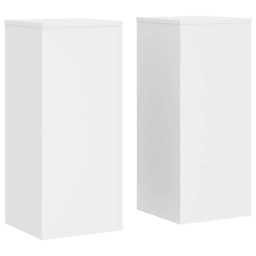 Plant Stand Indoor Flower Pot Display 30x30x70 cm White Engineered Wood