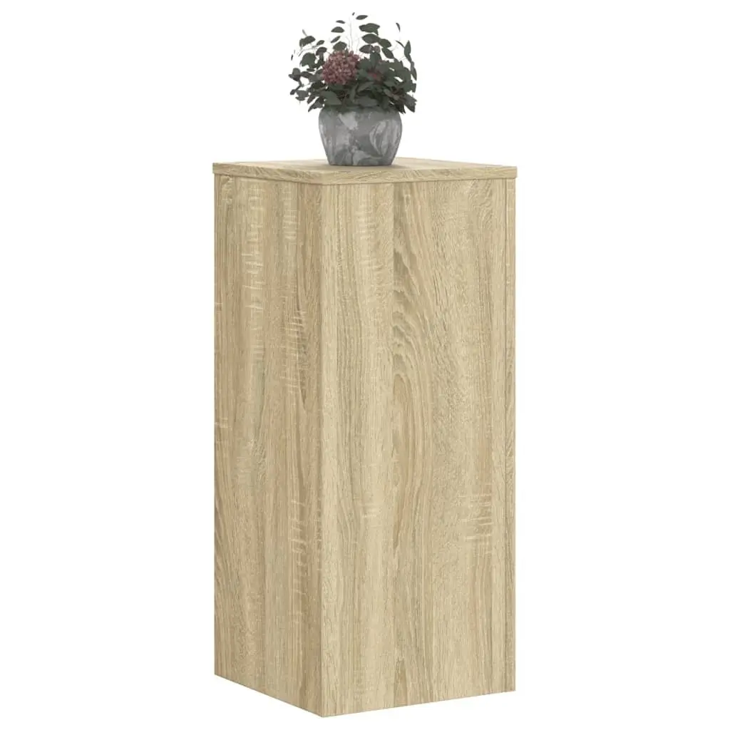 Plant Stands 2 pcs Brown Engineered Wood 30x30x70 cm Flower Display Holder