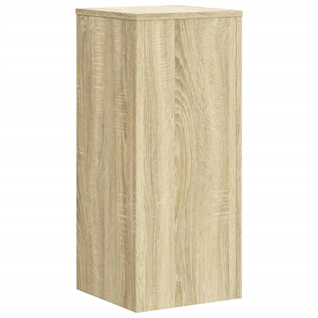 Plant Stands 2 pcs Brown Engineered Wood 30x30x70 cm Flower Display Holder