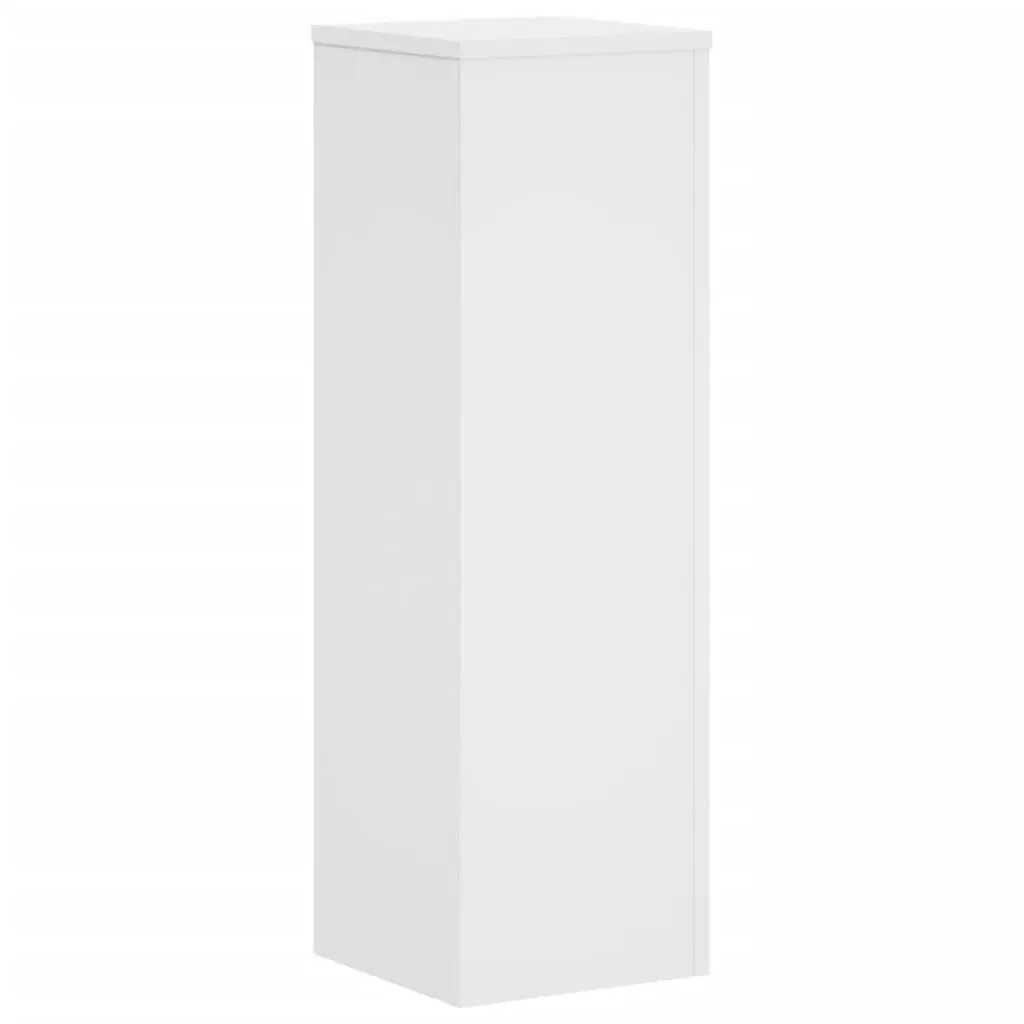 Plant Stands for Displaying Plants 25x25x80 cm White 2 Piece Engineered Wood