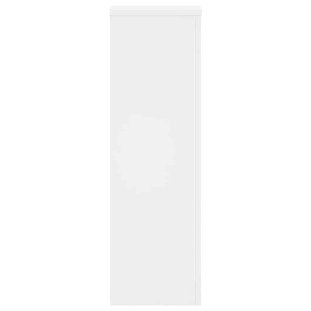 Plant Stands for Displaying Plants 25x25x80 cm White 2 Piece Engineered Wood