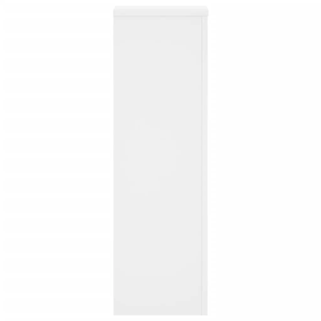 Plant Stands for Displaying Plants 25x25x80 cm White 2 Piece Engineered Wood