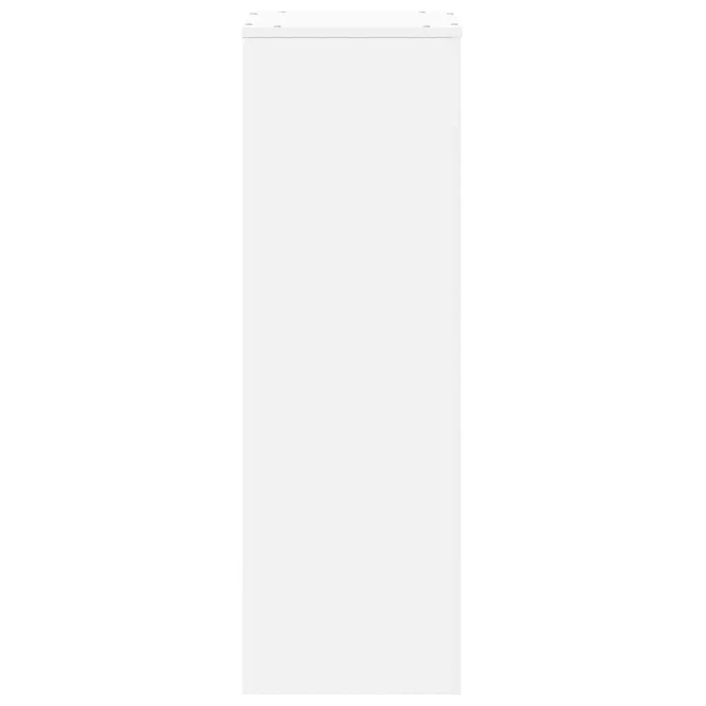 Plant Stand Indoor Outdoor Display White Engineered Wood Tall 33 x 33 x 100 cm