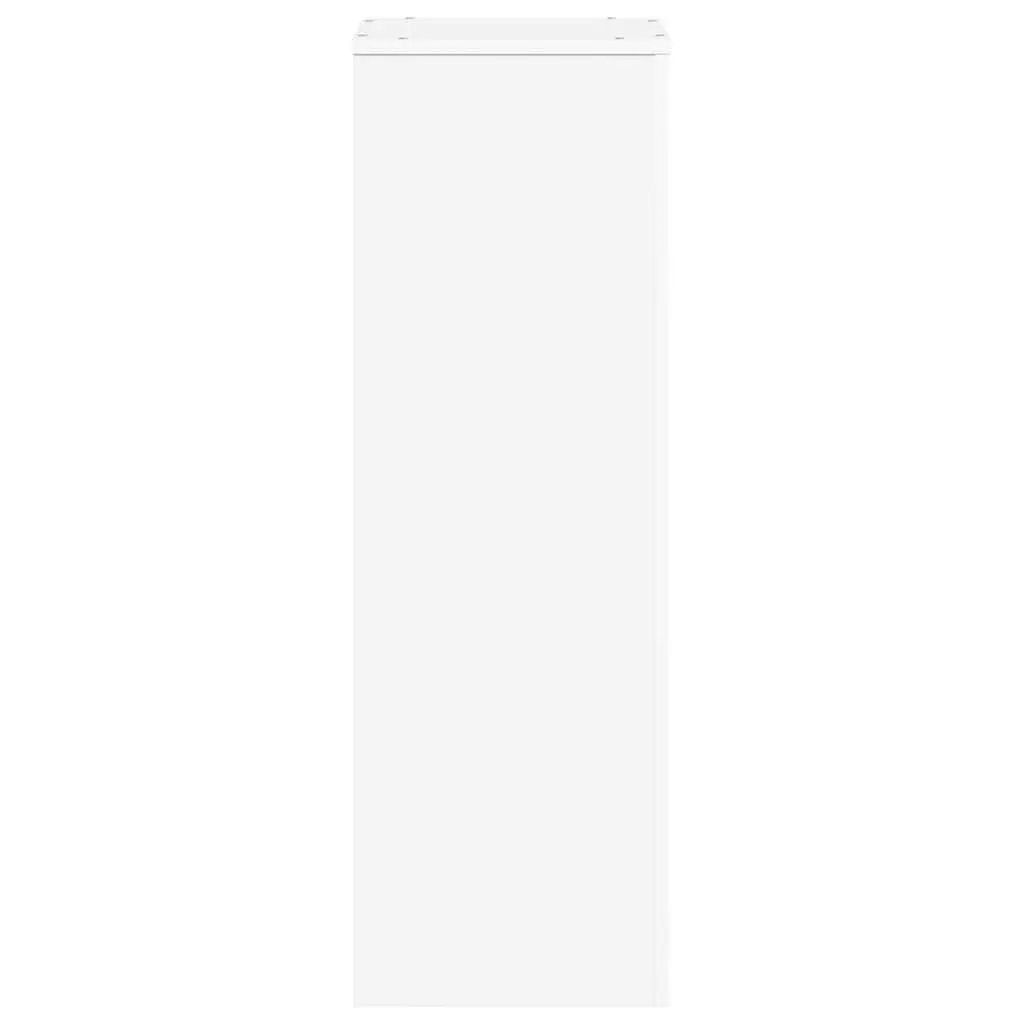 Plant Stand Indoor Outdoor Display White Engineered Wood Tall 33 x 33 x 100 cm