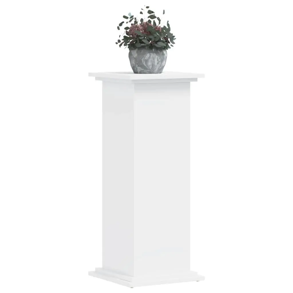 Plant Stand Display Pot Holder 33x33x80 cm White Engineered Wood