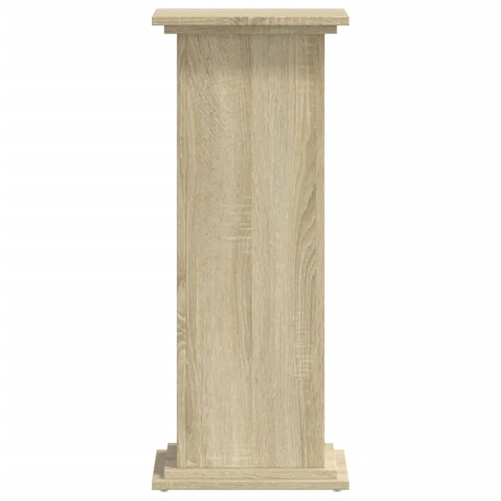 Engineered Wood Plant Stand Brown Indoor Outdoor Display Shelf Garden Home Decor 33x33x80cm