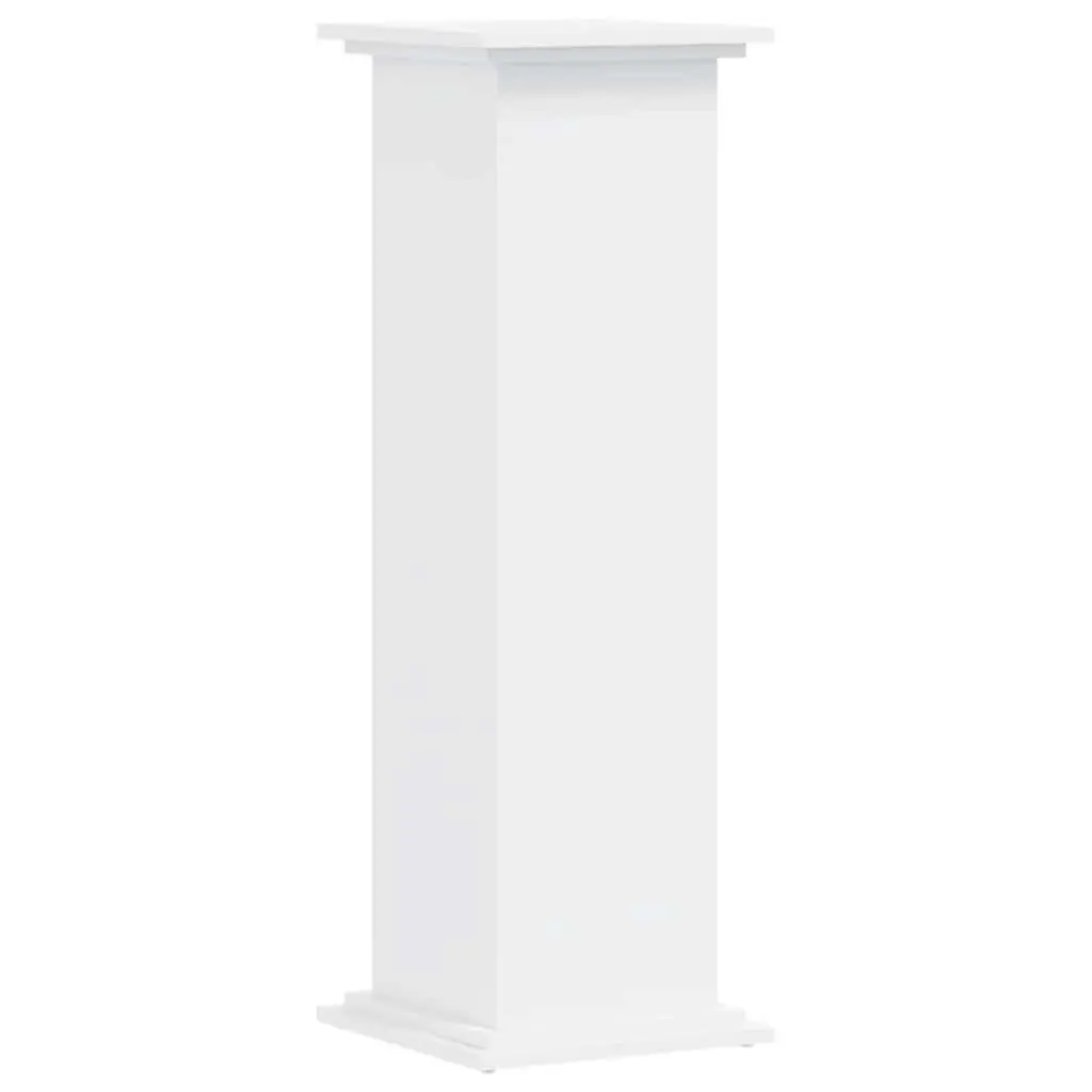 Plant Stand White Engineered Wood Flower Pot Display 33x33x100cm Tall