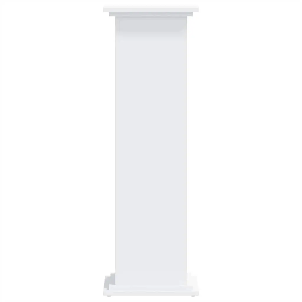 Plant Stand White Engineered Wood Flower Pot Display 33x33x100cm Tall