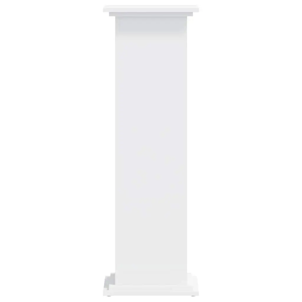 Plant Stand White Engineered Wood Flower Pot Display 33x33x100cm Tall