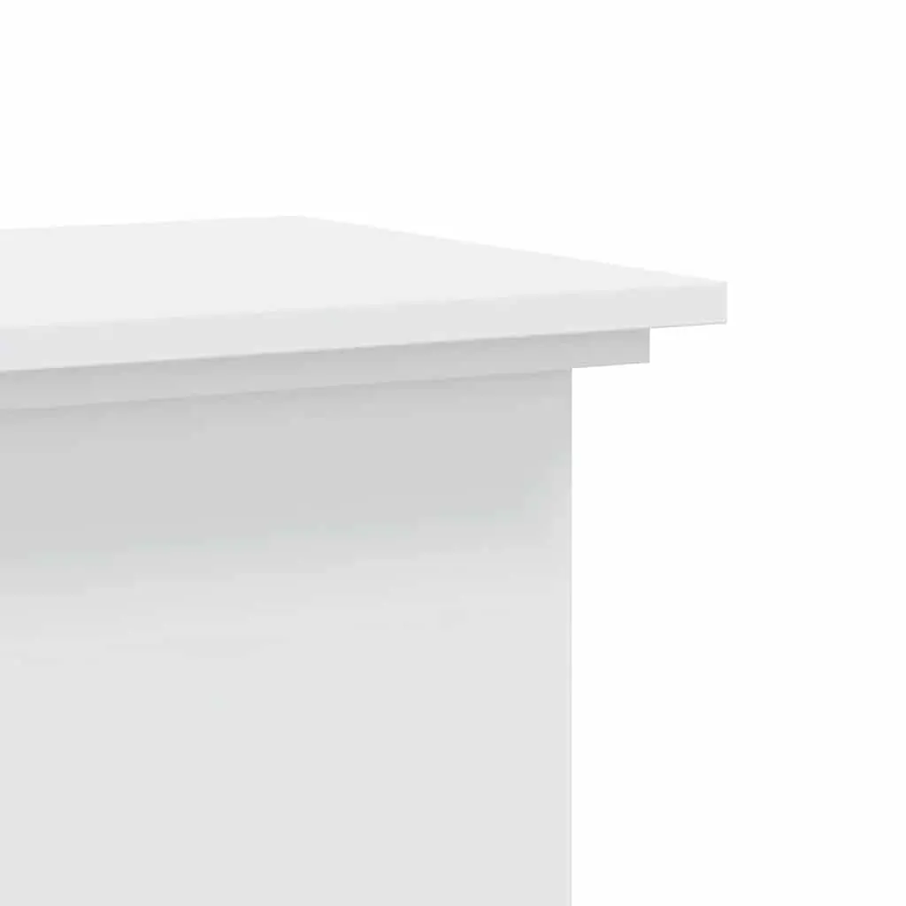 Plant Stand White Engineered Wood Flower Pot Display 33x33x100cm Tall