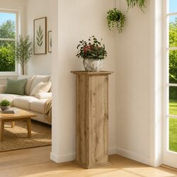 Value-Driven Plant Stand: Engineered Wood Brown 33x33x100cm