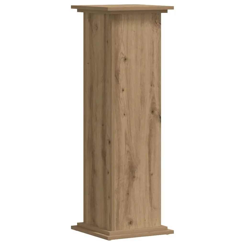 Plant Stand Indoor Outdoor Display Engineered Wood Brown 33x33x100cm