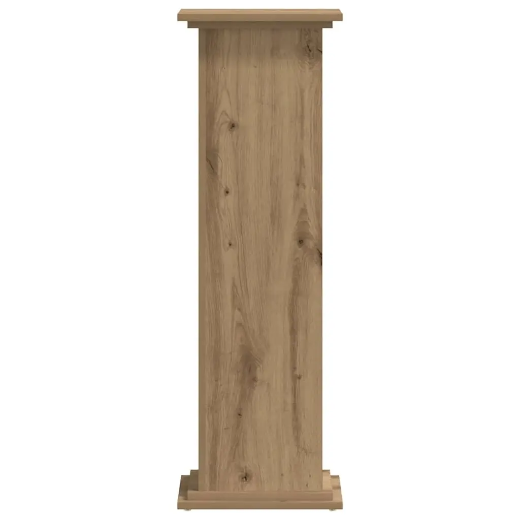 Plant Stand Indoor Outdoor Display Engineered Wood Brown 33x33x100cm