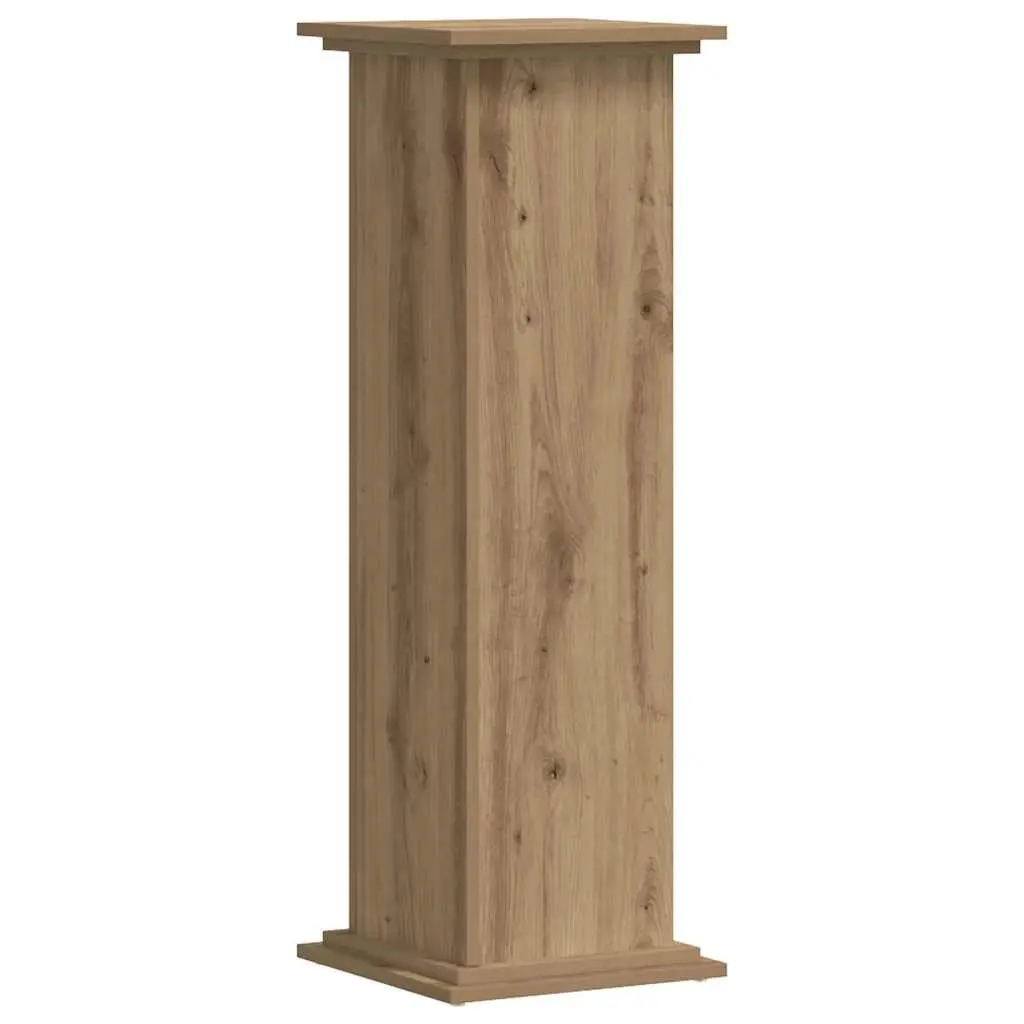Plant Stand Indoor Outdoor Display Engineered Wood Brown 33x33x100cm