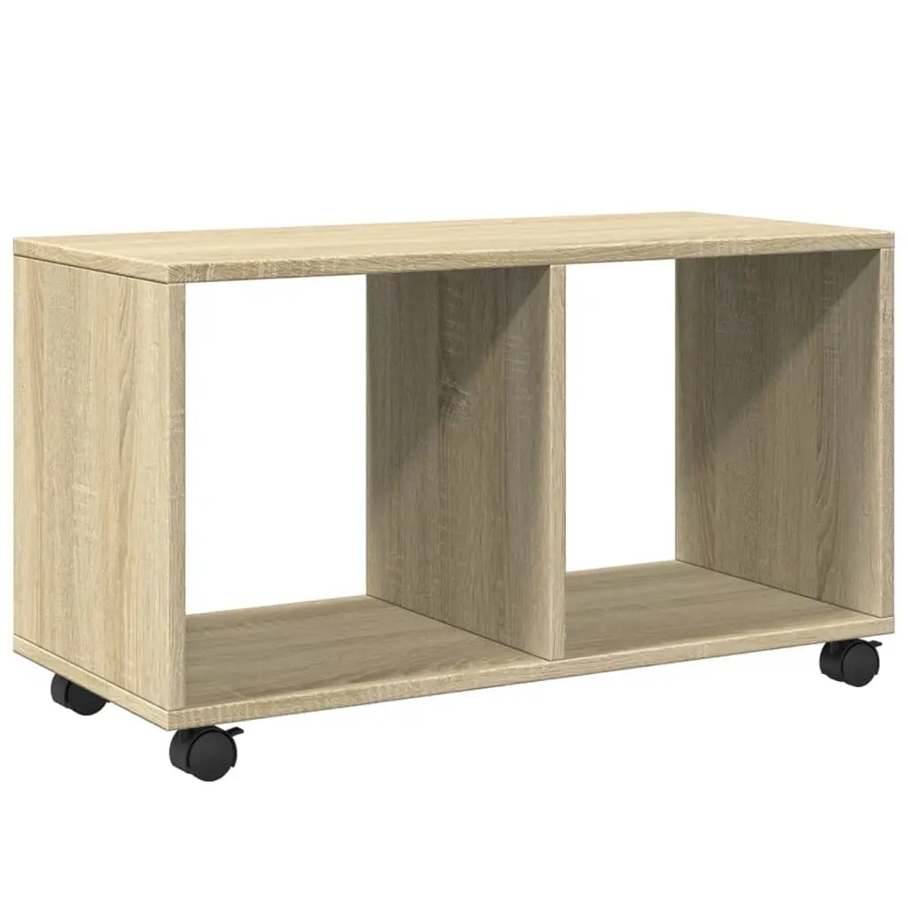 Sonoma Oak Rolling Cabinet for Home Essentials
