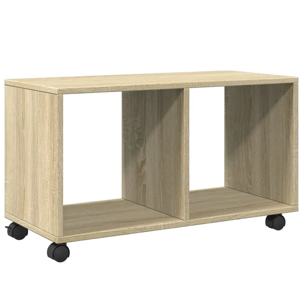 Sonoma Oak Rolling Cabinet for Home Essentials