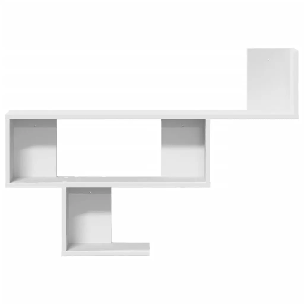 Wall Shelf White 100x15x70 cm Floating Storage Display Engineered Wood