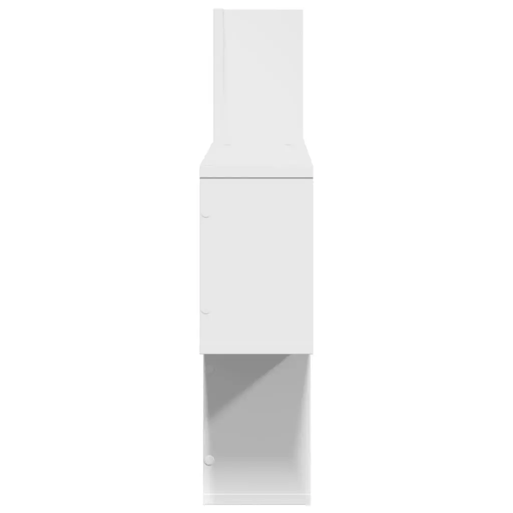 Wall Shelf White 100x15x70 cm Floating Storage Display Engineered Wood