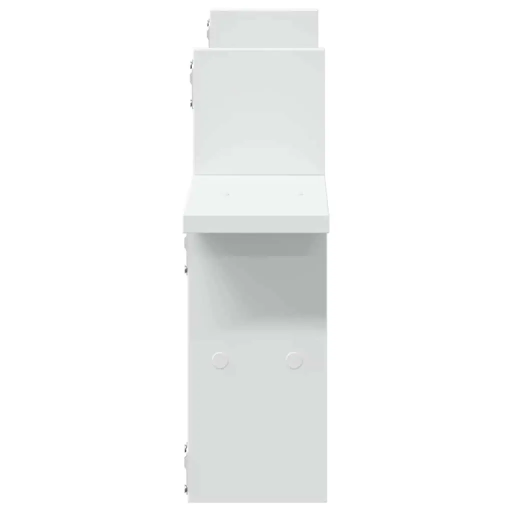Wall Shelves 2 pcs White 38x12x38 cm Floating Storage Display Shelving Unit