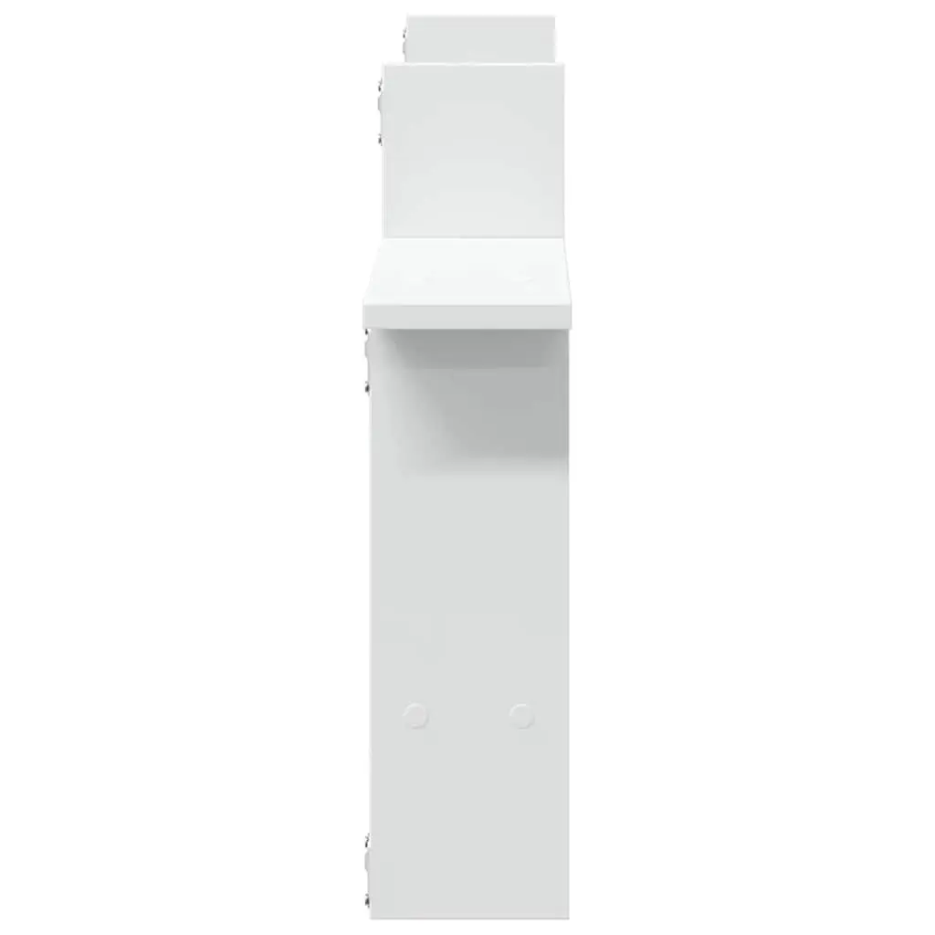 Wall Shelves Floating Storage Display 50x12x50 cm White 2 Piece