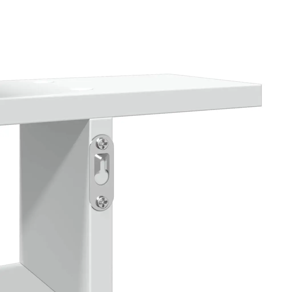 Wall Shelves Floating Storage Display 50x12x50 cm White 2 Piece