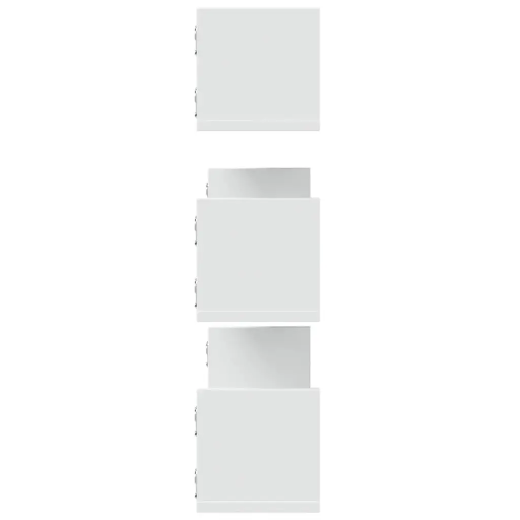 Wall Shelves 3 Pieces Floating Storage Display 80x18x18 cm White