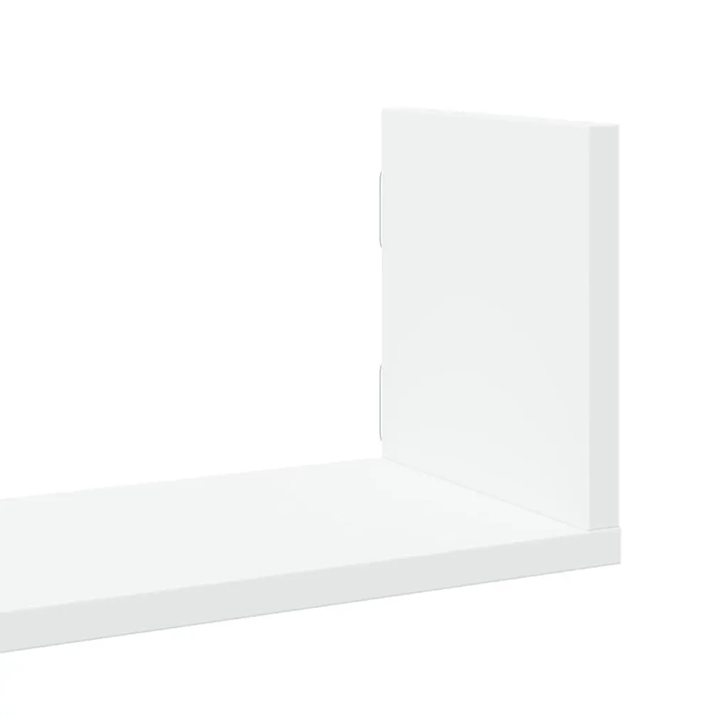 Wall Shelves 3 Pieces Floating Storage Display 80x18x18 cm White