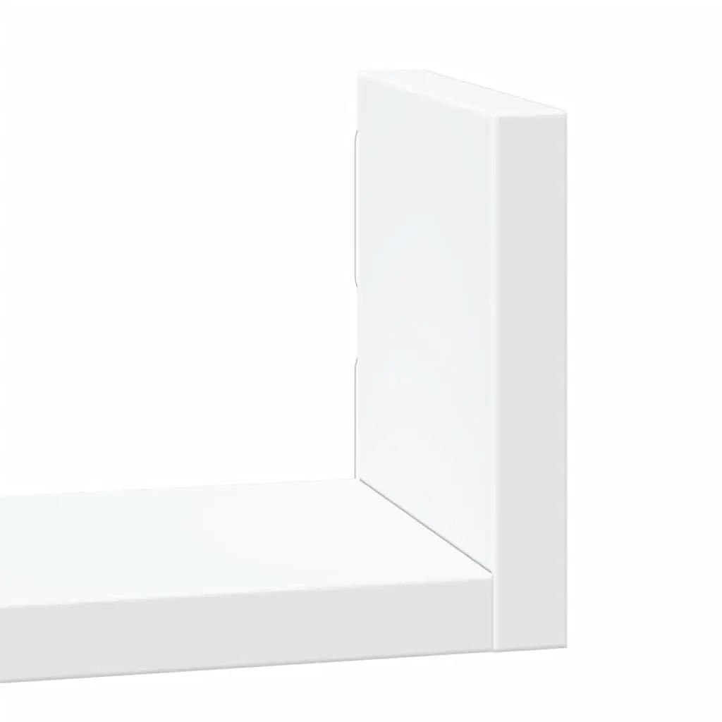 Wall Shelf 3 pcs White Floating Display Storage Shelves for Bedroom Living Room