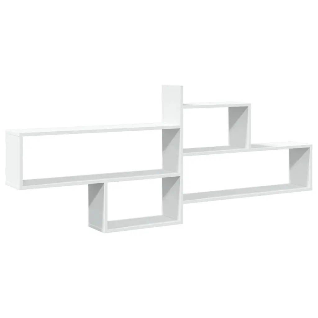Wall Shelf Storage Organizer 167.5x18x68cm White Engineered Wood