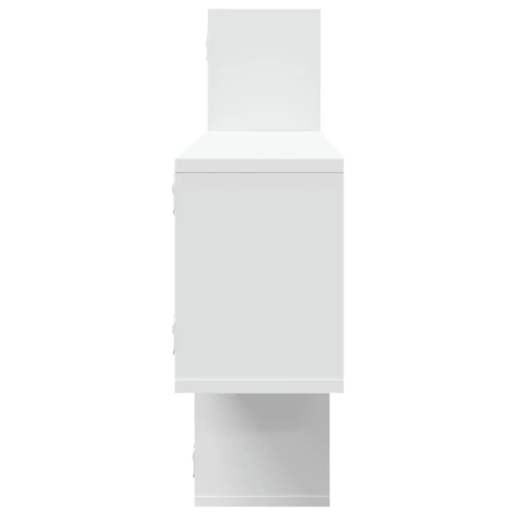 Wall Shelf Storage Organizer 167.5x18x68cm White Engineered Wood