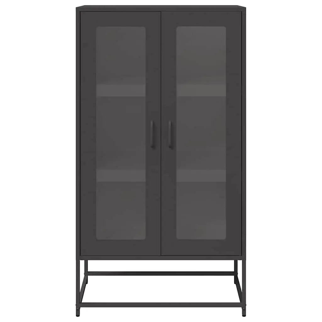 Black Highboard Storage Unit