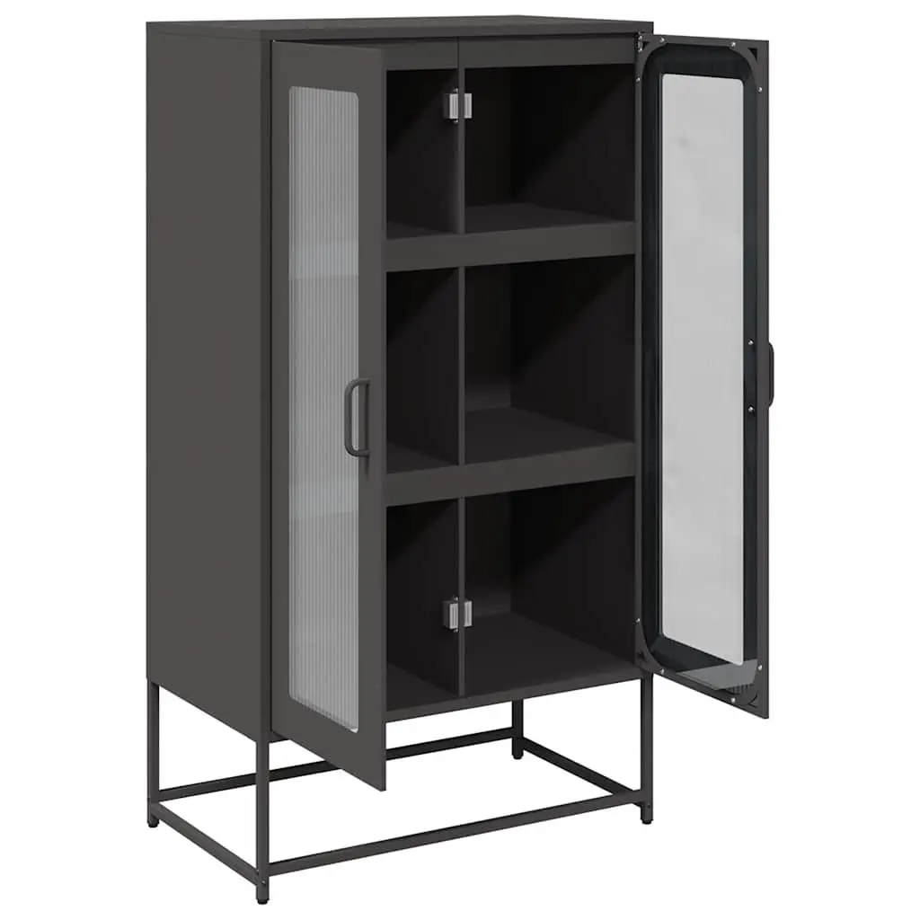 Black Highboard Storage Unit