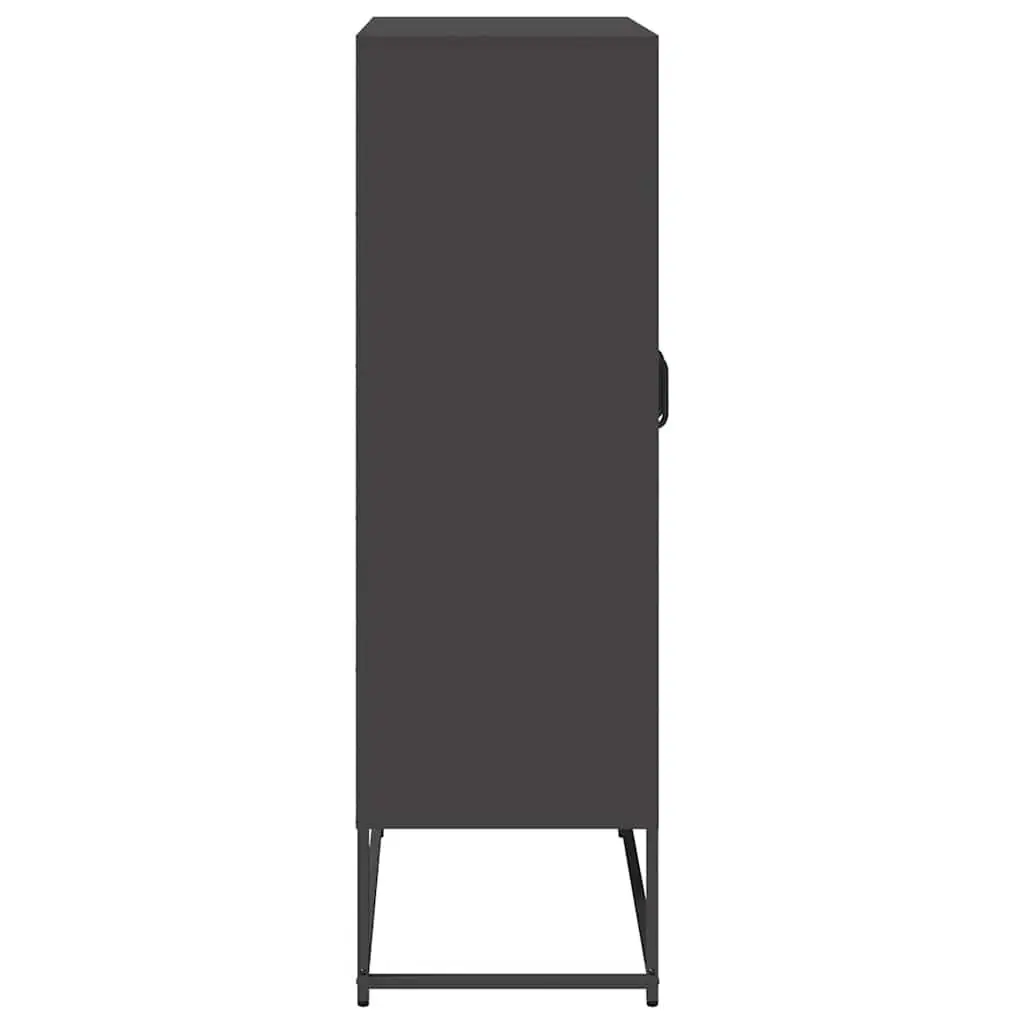 Black Highboard Storage Unit