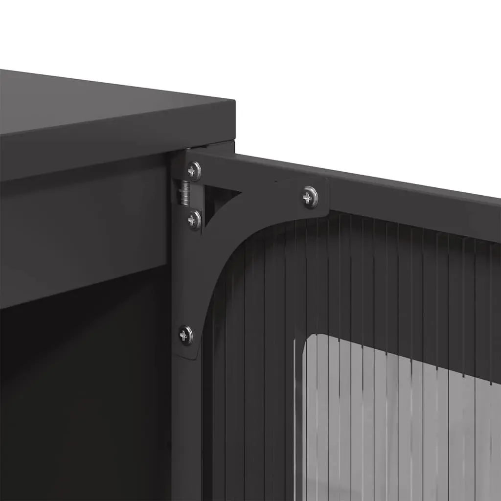 Black Highboard Storage Unit