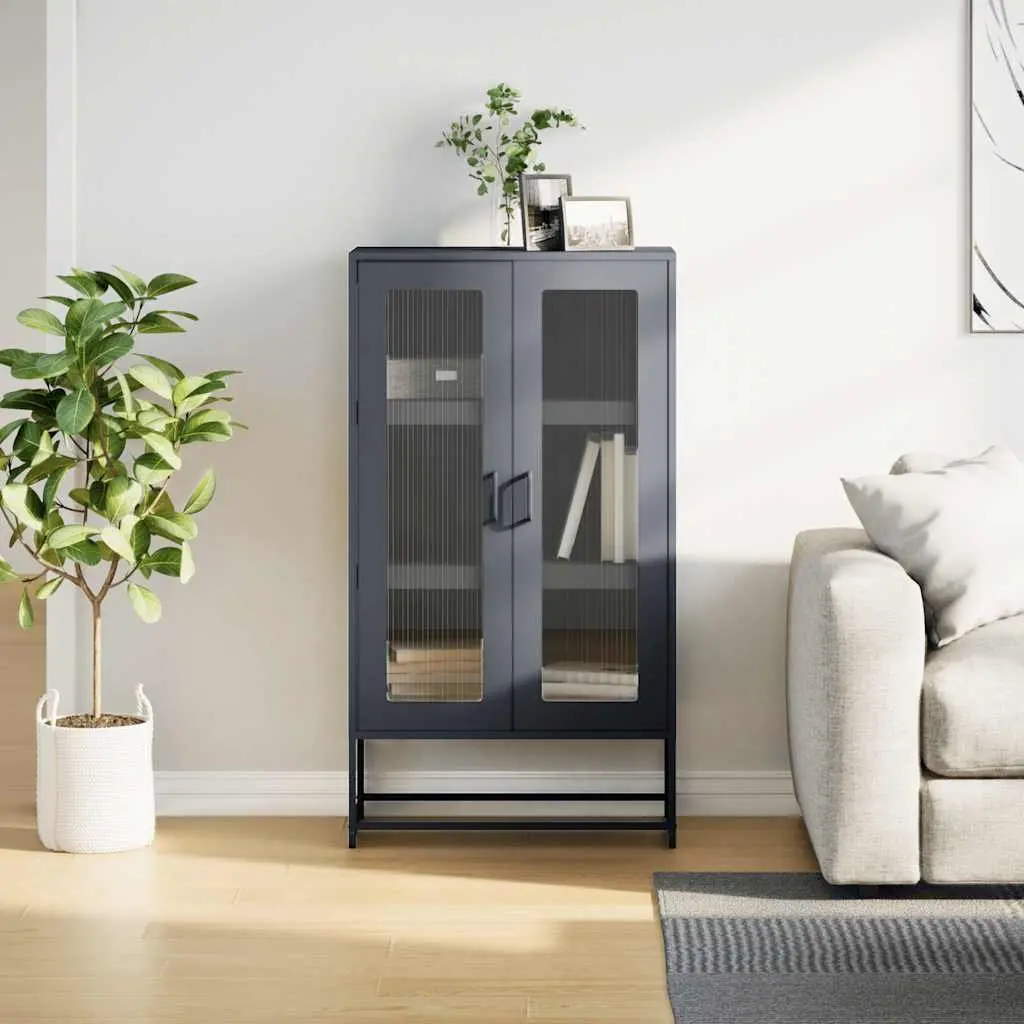 Anthracite Highboard Storage Cabinet