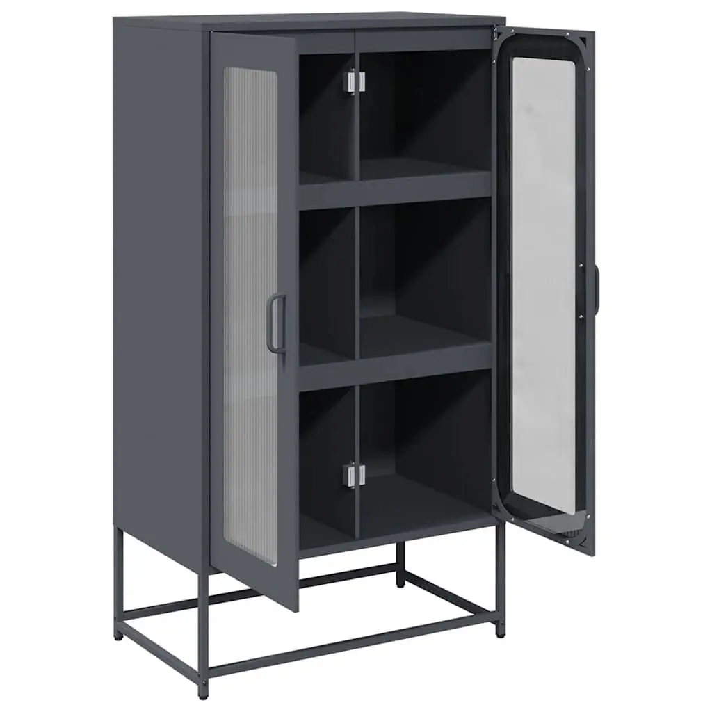 Anthracite Highboard Storage Cabinet