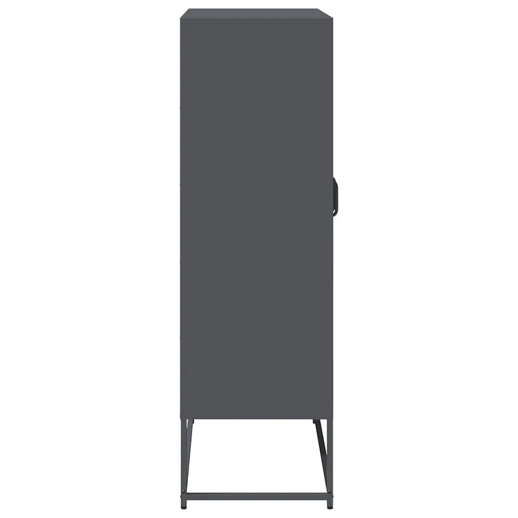Anthracite Highboard Storage Cabinet