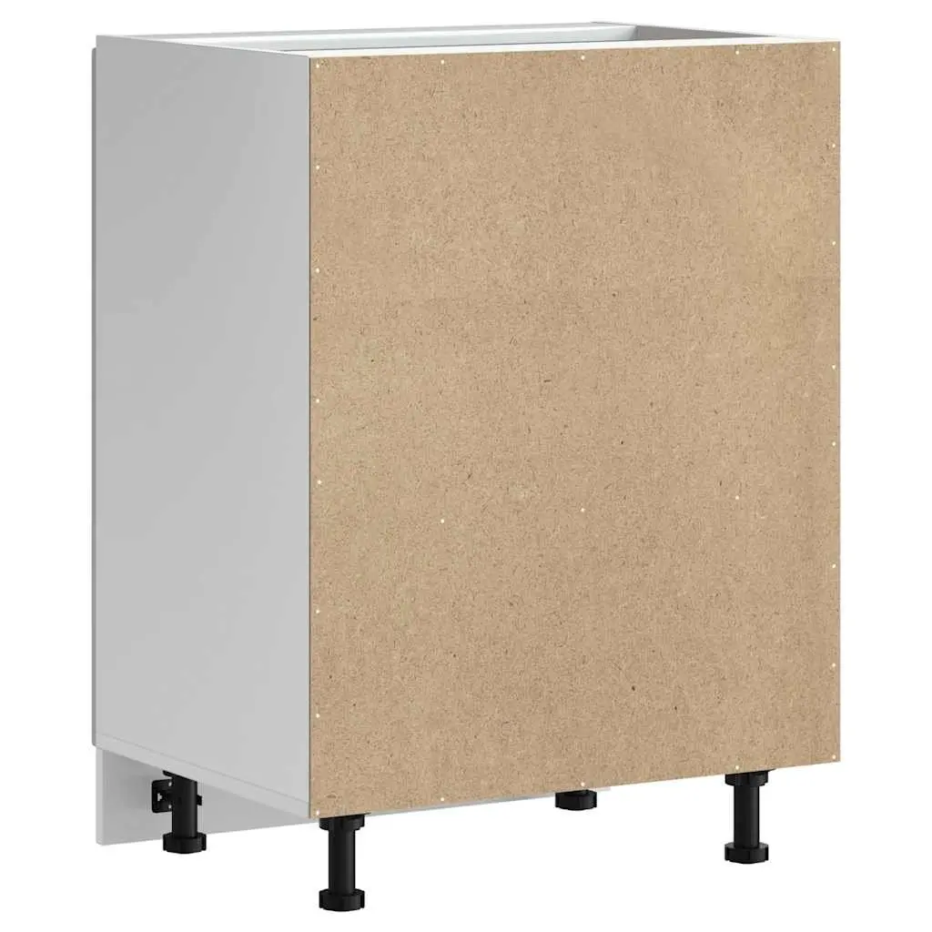 Sink Base Cabinet Kitchen Storage Cupboard Engineered Wood 60x46x81.5cm White