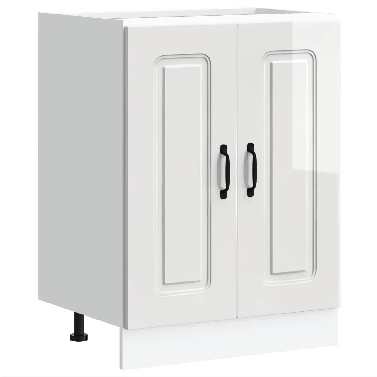 Sink Base Cabinet Kitchen Storage Cupboard Engineered Wood 60x46x81.5cm White