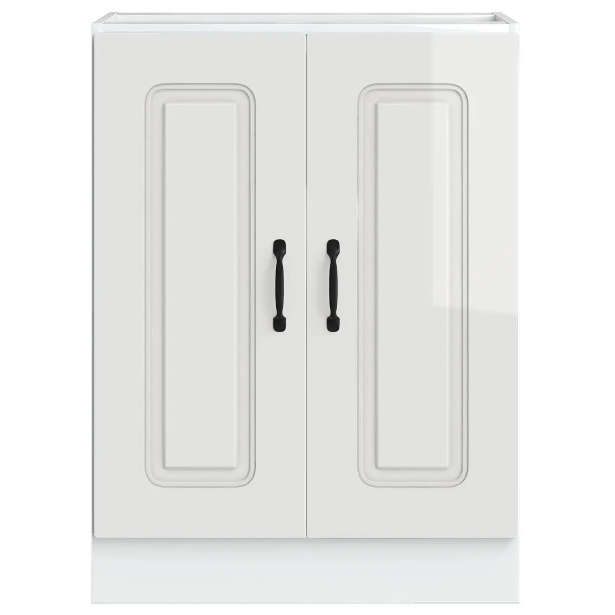 Sink Base Cabinet Kitchen Storage Cupboard Engineered Wood 60x46x81.5cm White