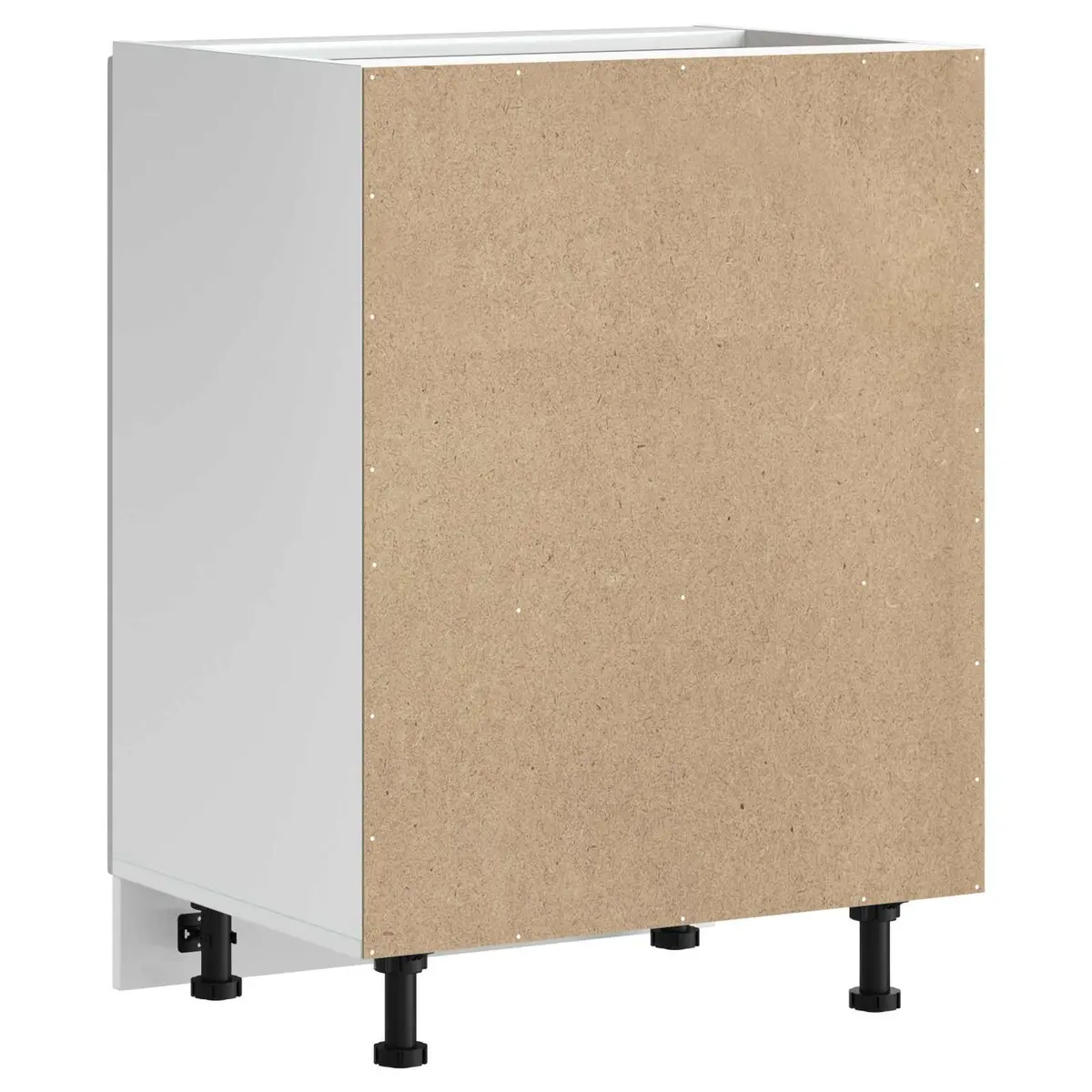 Sink Base Cabinet Kitchen Storage Cupboard Engineered Wood 60x46x81.5cm White