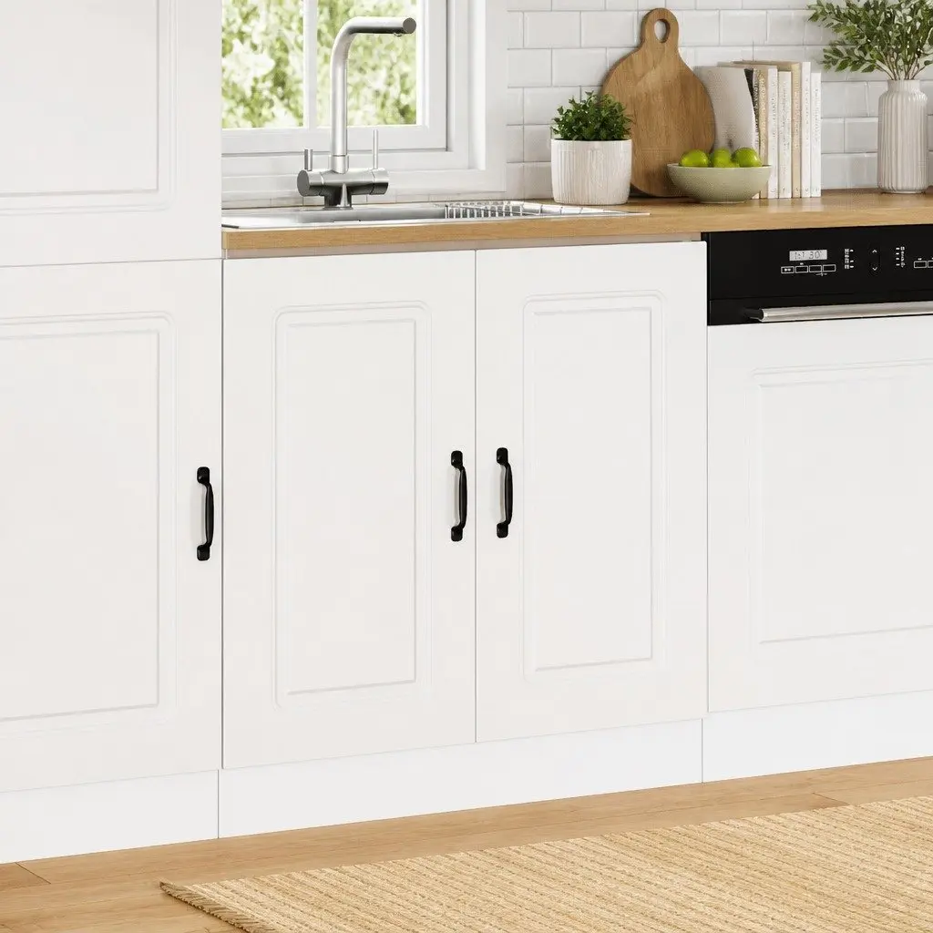 White Sink Base Cabinet for Kitchen Organization